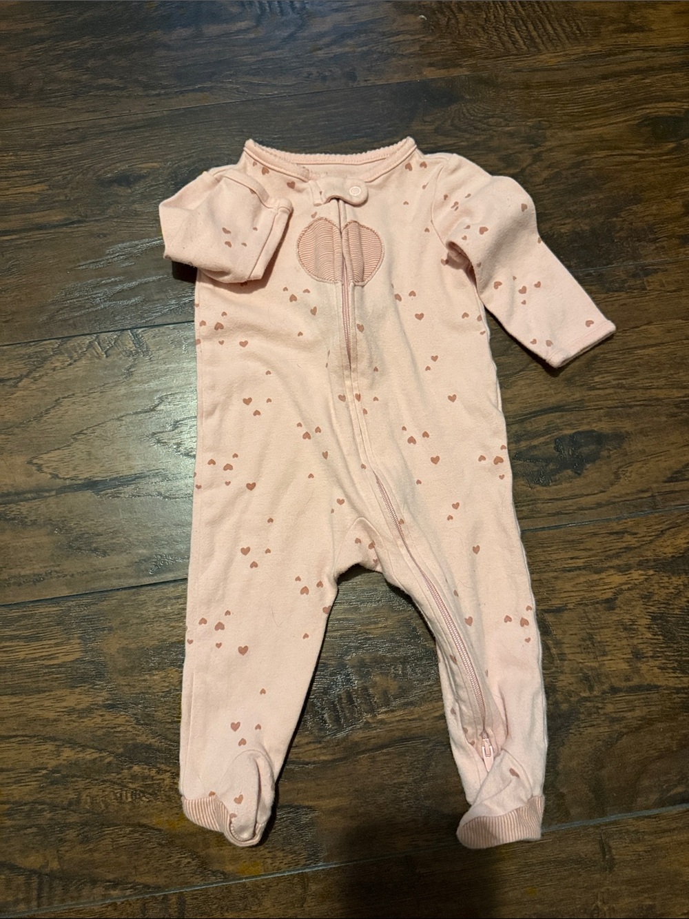 Hearts Onesie footed One Piece